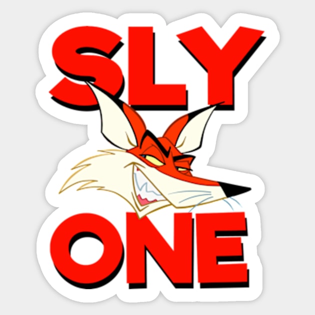 Sly One Fox Design Sticker by TeeBeeToonsTees